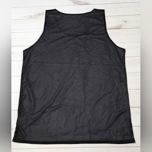 Badger Sport Pro Mesh Reversible Black And White Tank Top Various Sizes - New - Picture 4 of 6